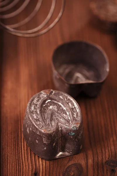 Retro kitchen cookies jelly mould — Stock Photo, Image