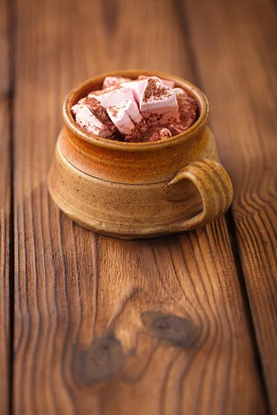 Hot chocolat vintage mug — Stock Photo, Image