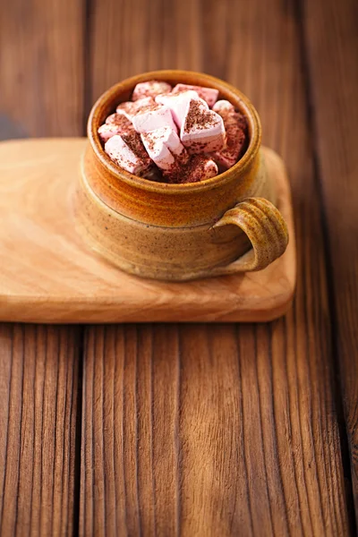 Hot chocolat vintage mug — Stock Photo, Image