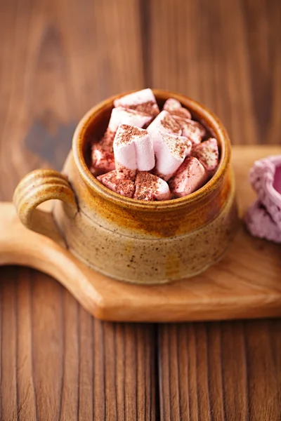 Hot chocolate  with marshmallow — Stock Photo, Image