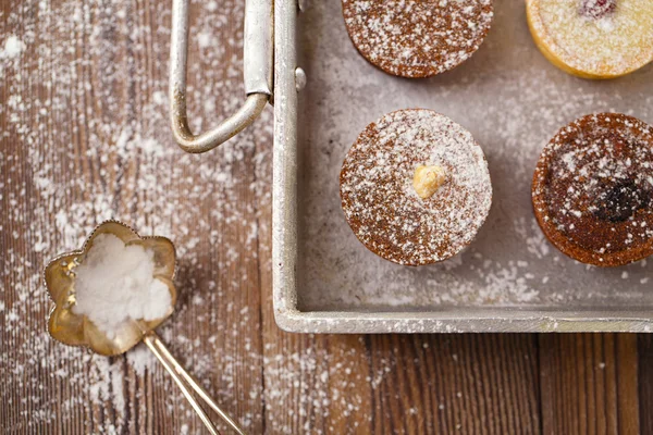 Mini tartaletas de chocolate —  Fotos de Stock