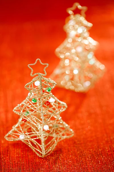 Glitter χριστουγεννιάτικο δέντρο διακόσμηση — Φωτογραφία Αρχείου
