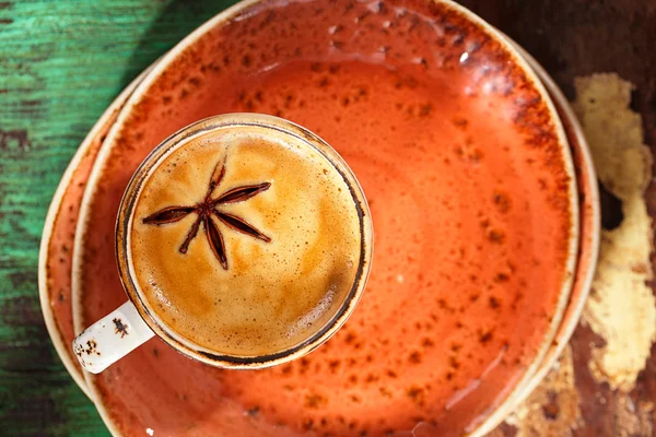 A cup of spiced coffee — Stock Photo, Image
