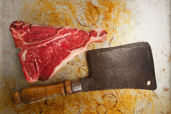 Beef steak t-bone meat — Stock Photo, Image