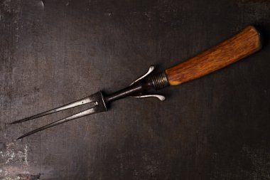 Şık vintage et çatalı