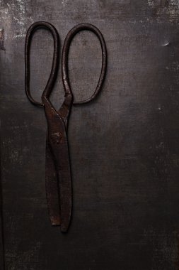 Gerçek vintage demir makası