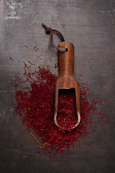 Saffron spice threads — Stock Photo, Image