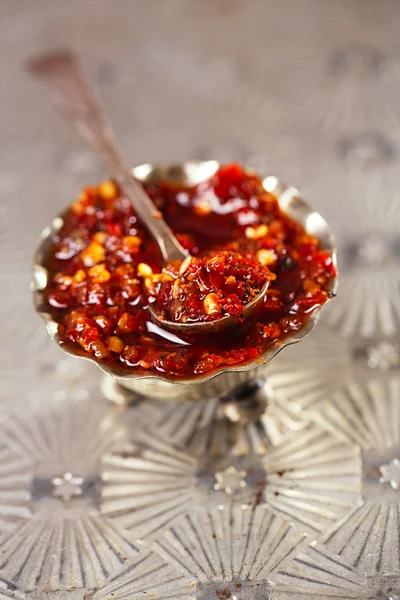 Екстремальна гаряча азіатська chillies — стокове фото