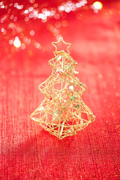 반짝이 크리스마스 트리 장식 — 스톡 사진