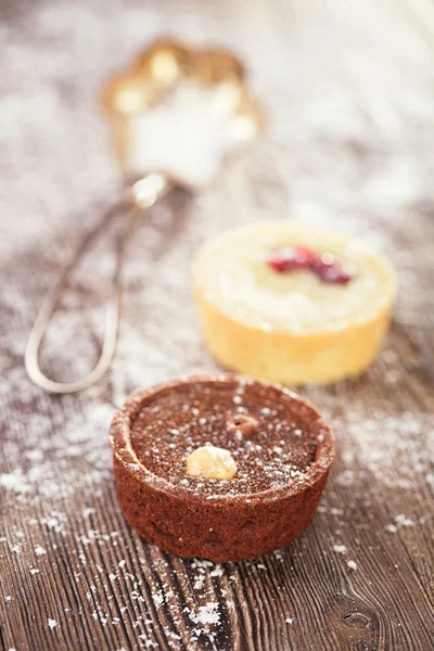 Chocolate  Mini Tartlets — Stock Photo, Image