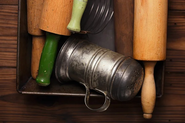 Vintage  Baking utensils — Stock Photo, Image