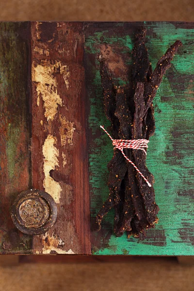 Jerky beef - homemade — Stock Photo, Image