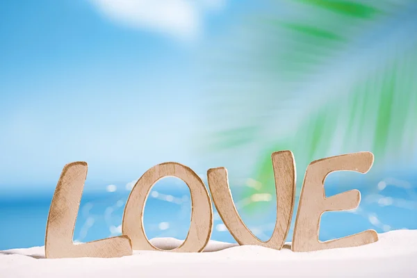 Message d'amour sur la plage — Photo