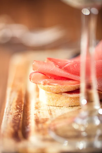 Embutido de jamón de carne curada — Foto de Stock