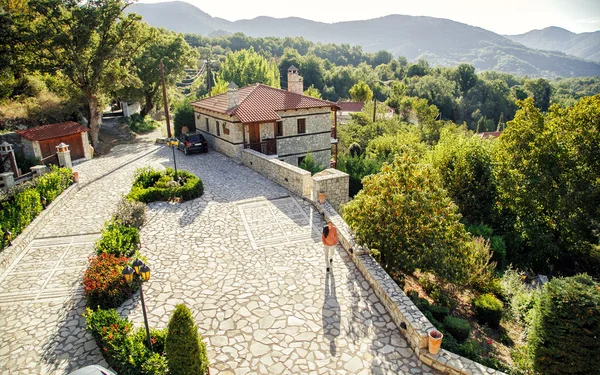 Landscape mountain village — Stock Photo, Image