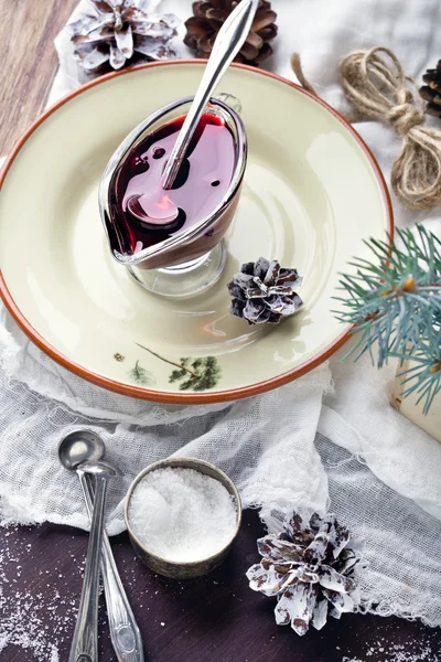 Cranberry sauce or berry jam for Christmas dinner