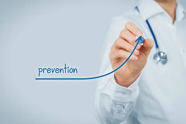 Doctor improve patient prevention — Stock Photo, Image