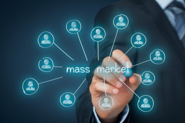 Mass market concept clipart