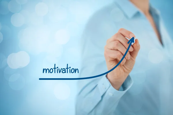 Affärsman som ger dig motivation till tillväxt — Stockfoto