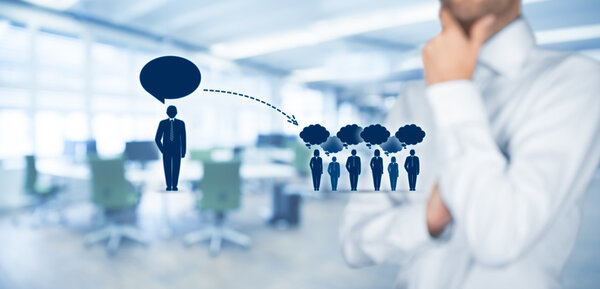 CEO and business leading concept