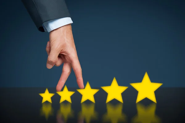 Aumentare il rating e il concetto di classificazione — Foto Stock