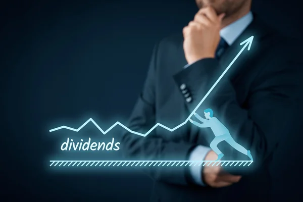 Verhoging dividend concept. — Stockfoto