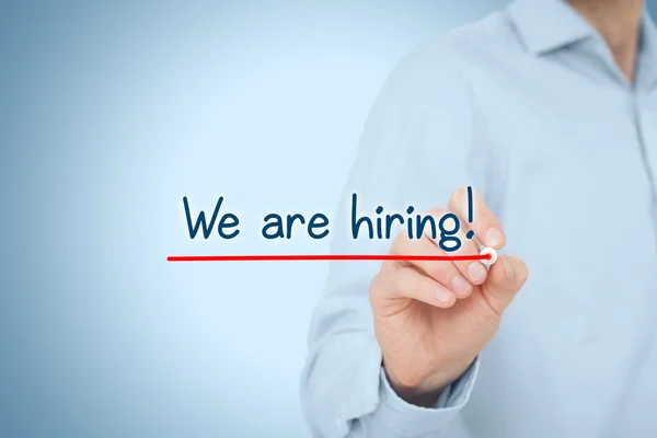 We are hiring - human resources concept. — Stock Photo, Image