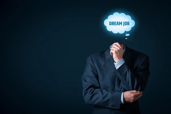 Manager denkt über Traumjob nach — Stockfoto