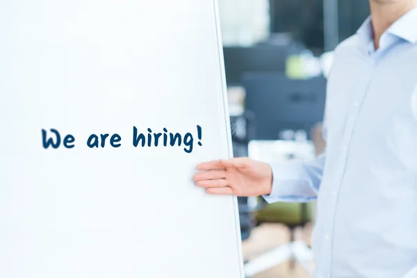 We are hiring - human resources concept. — Stock Photo, Image