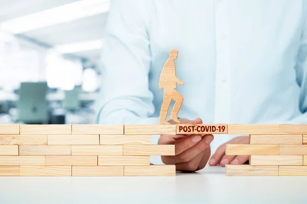 Konzept Der Post Covid Ära Neue Phase Und Chance Für — Stockfoto