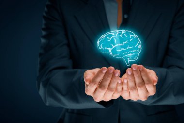 İş, telif hakkı ve fikri mülkiyet hakları, iş vizyonu, kelle avcısı, iş zekası ve karar verme kavramları için yaratıcılığı getirin.