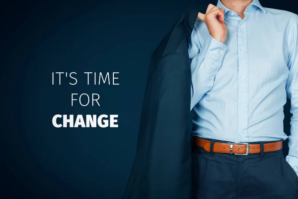Kris Tid För Förändring Motivationskoncept Mentor Motiverar Till Förändring Och — Stockfoto