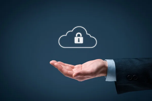 Sicurezza dei dati di cloud computing — Foto Stock