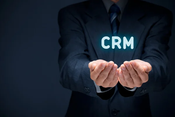 CRM, customer relation management koncept. — Stockfoto