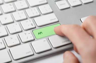 Programcı tıklayın klavye tuş takımıyla API.