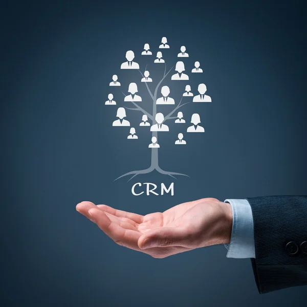 Concepto de CRM y clientes . —  Fotos de Stock