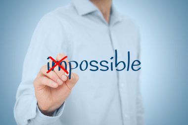 İşadamı değişim negatif pozitif düşünüyorum