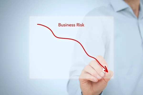 Снижение концепции бизнес-рисков . — стоковое фото
