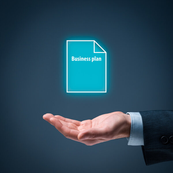 Businessman offer business plan