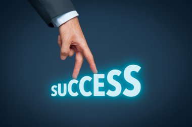 Success in business concept clipart