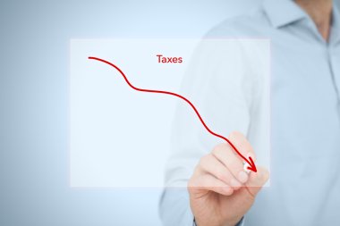 Taxes optimization business concept