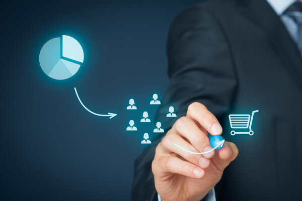 Визуализация процесса маркетинговой стратегии
