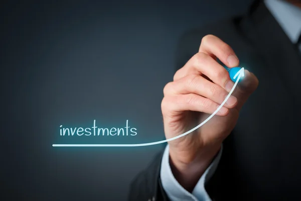 Koncepció beruházások növelése — Stock Fotó