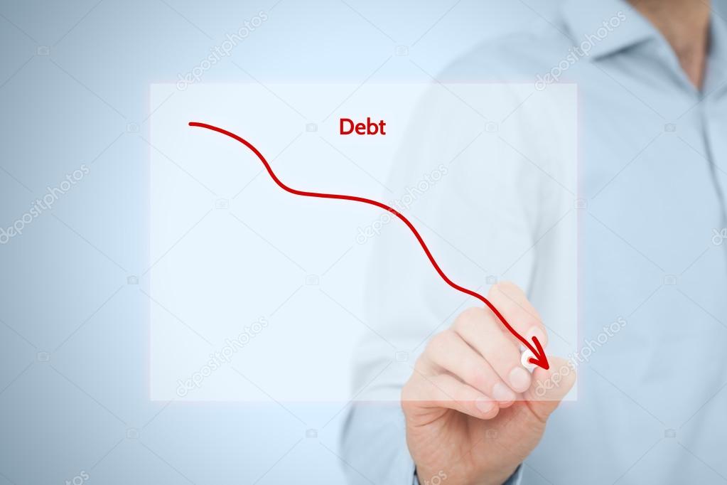 Debt reduction business concept