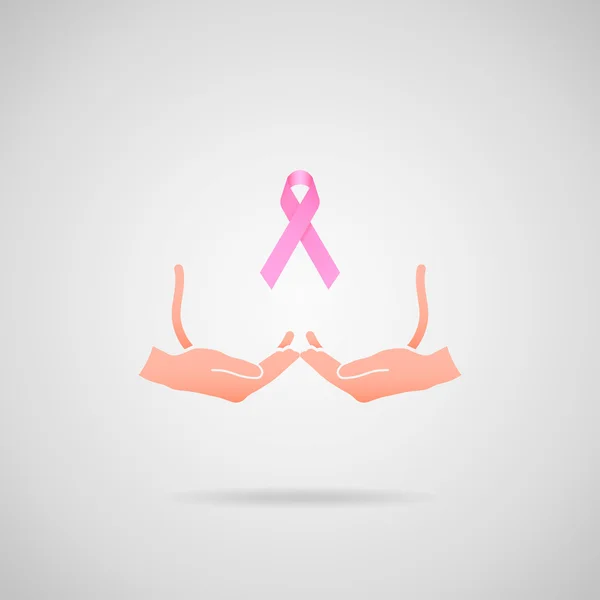 Concept de prévention du cancer du sein — Image vectorielle