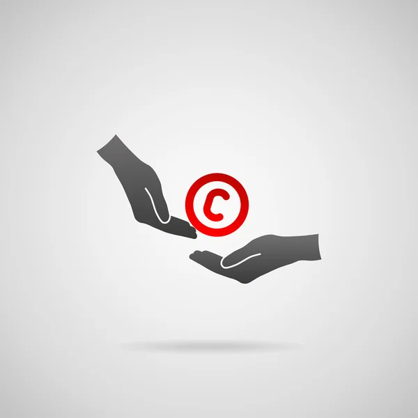 Copyright license concept — 图库矢量图片