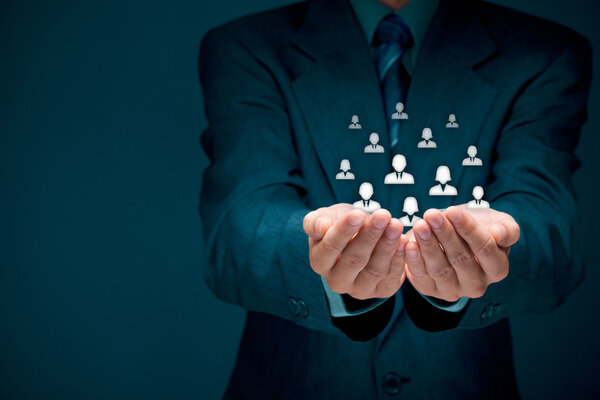 Концепция обслуживания клиентов или сотрудников
