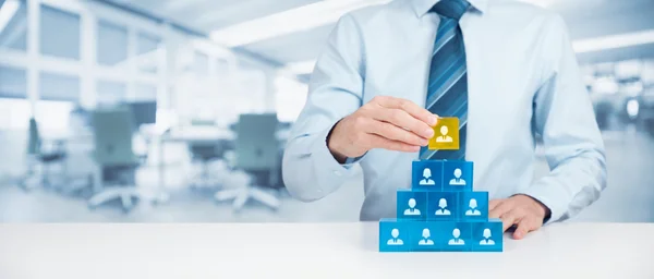 Human resources en de Ceo concept — Stockfoto