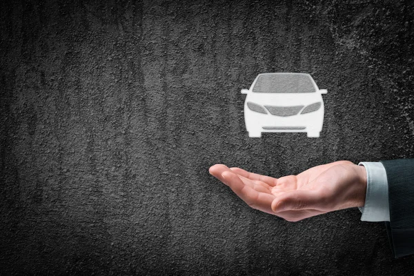 Bil uthyrning eller bilpooler servicekoncept — Stockfoto