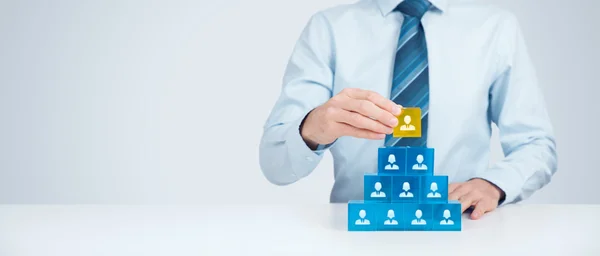 Human resources en de Ceo concept — Stockfoto